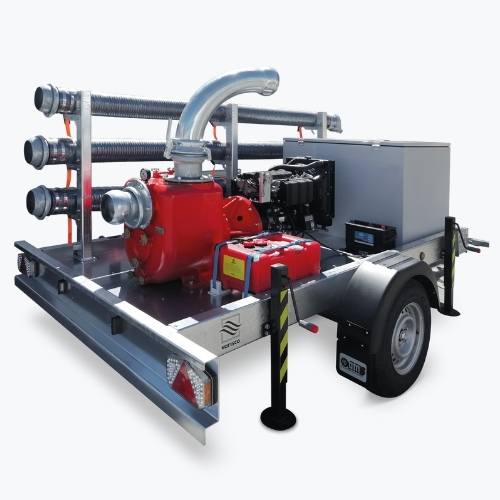 Motopompa idrovora VAR 6-251 Varisco Atlas Copco 1500 kg Pompa Protezione civile e vigili del fuoco per emergenze e alluvioni