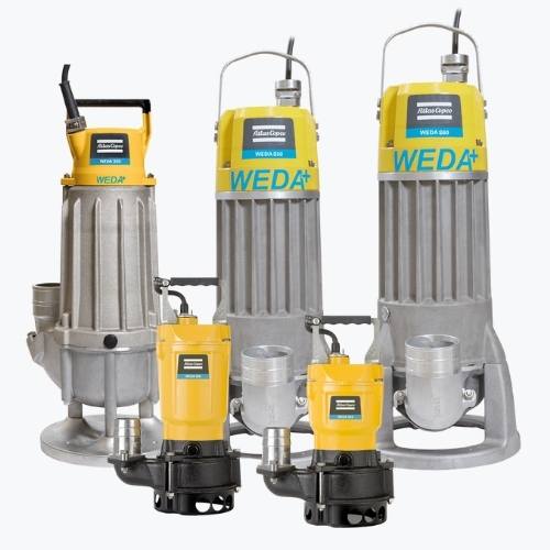 Pompe sommergibili WEDA S Atlas Copco Pompe sommergibili per fanghi