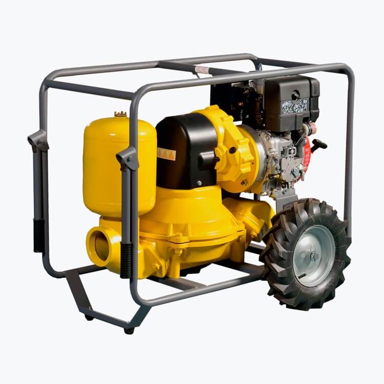 Pompa per acqua fangosa LB Varisco Atlas Copco Motopompa autoadescante a membrana