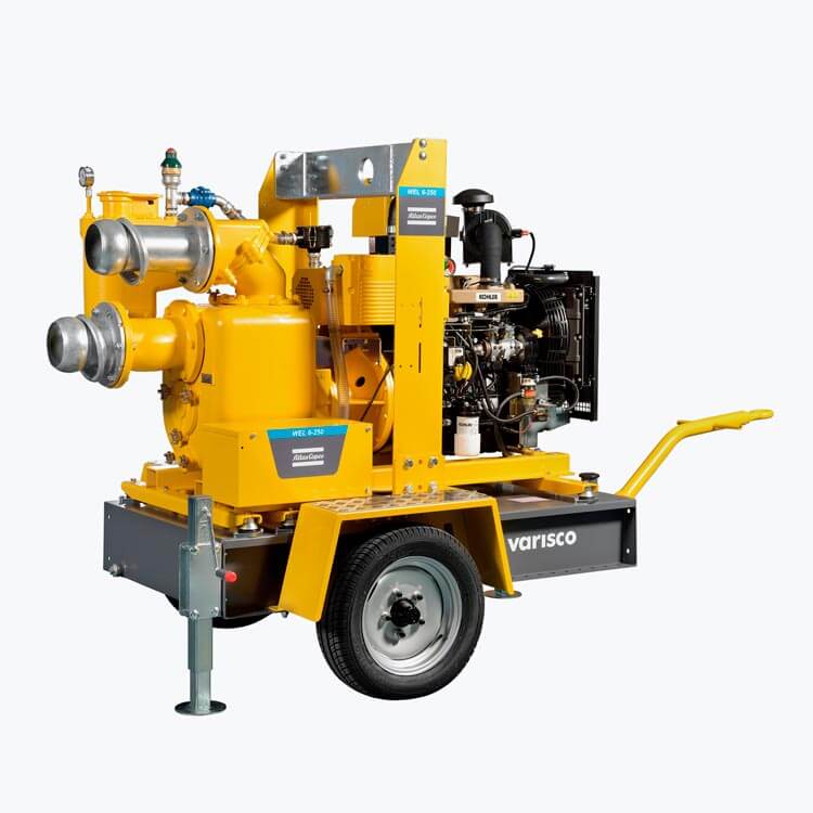 Pompa WEL-ECO Varisco Atlas Copco Pompa per scavo wellpoint su carrello