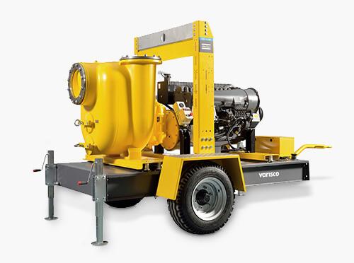 VAR Motopompa centrifuga autoadescante su carrello