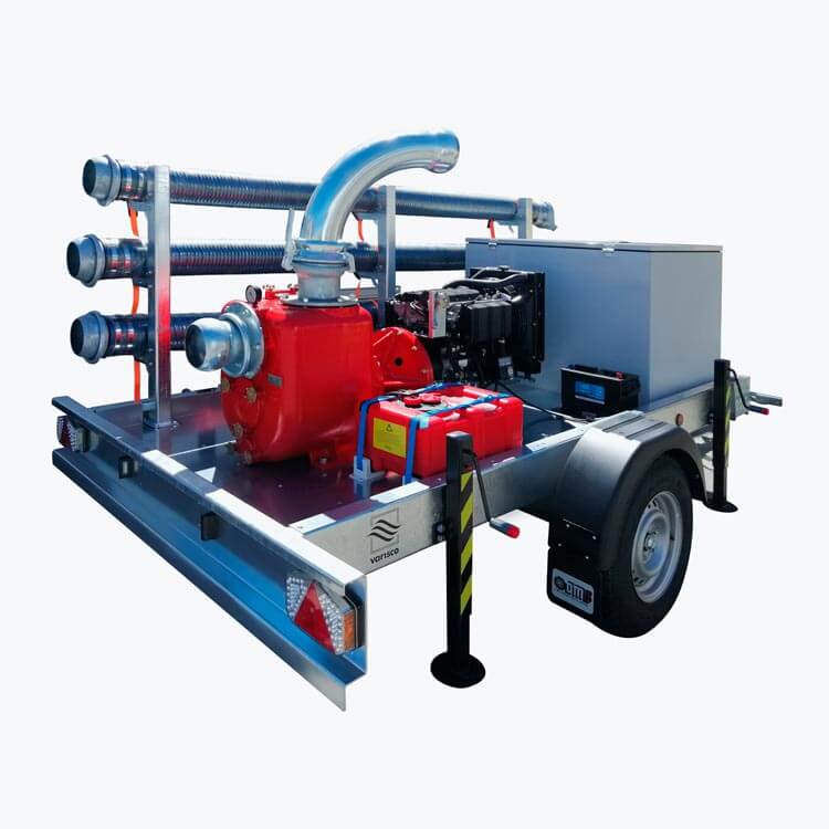 VAR ROAD Motopompa su carrello traino stradale 1500 kg