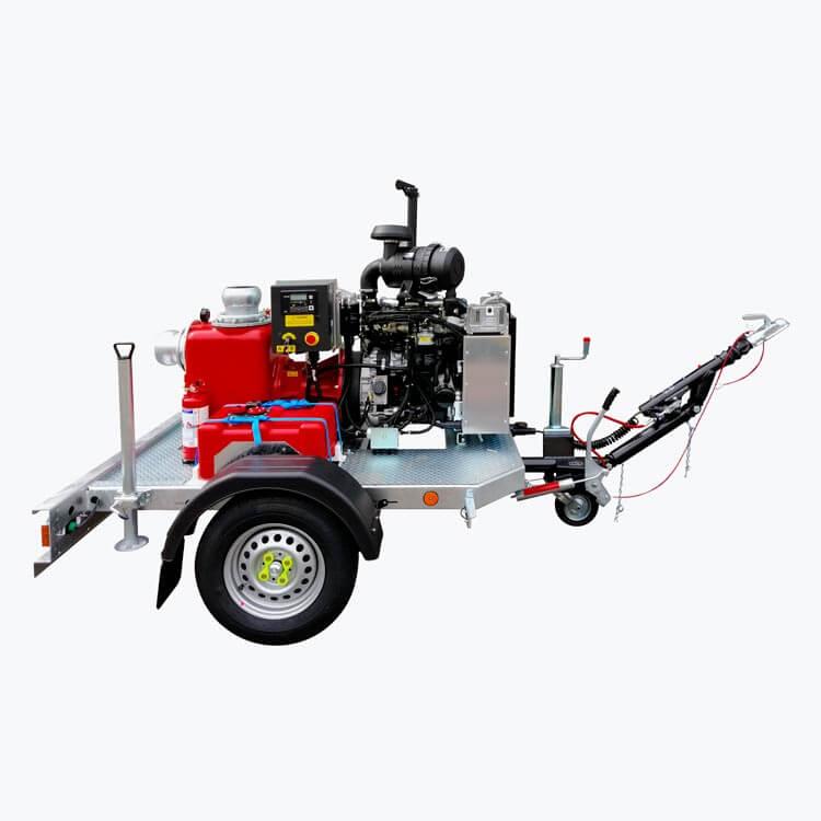 VAR ROAD Motopompa su carrello traino stradale 750 kg