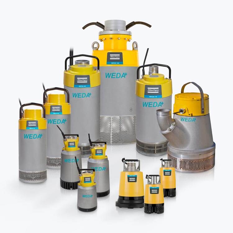 Pompa WEDA D Atlas Copco Pompe sommergibili per drenaggio